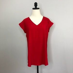 Candy apple medium red shirt by Express